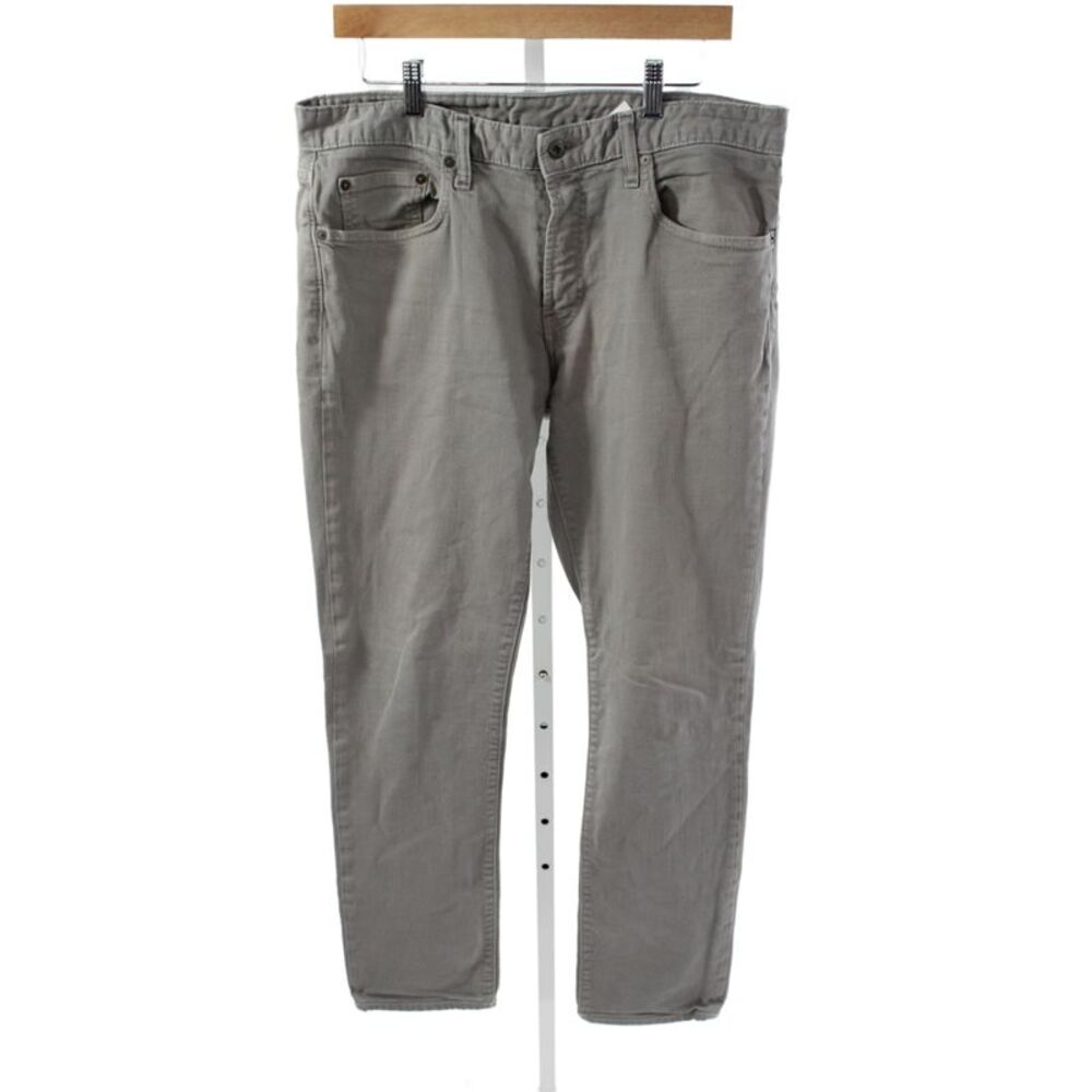 Bonobos Mens Chino Pants Gray Button Closure Size 34